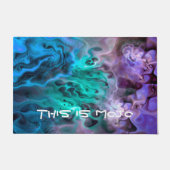 Abstrakt Apophysis Fraktal I + Ihre Ideen Fußmatte (Vorderseite)