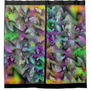 Abstrakt Apophysis Fraktal III + Ihre Ideen Duschvorhang