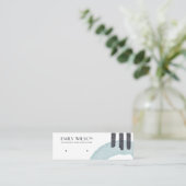 ABSTRAKT AQUA BLAU STUD EARRING DISPLAD MINI VISITENKARTE (Stehend Vorderseite)