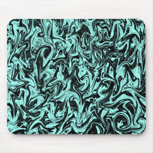Abstrakt Aqua Mousepad (Vorne)