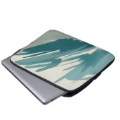 Abstrakt Aquamarin Laptopschutzhülle (Vorne Knopf)