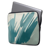 Abstrakt Aquamarin Laptopschutzhülle (Vorderseite Links)