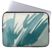 Abstrakt Aquamarin Laptopschutzhülle (Vorderseite)