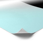Abstrakt Aquamarin mit Lichtstrahlen AP0005 Poster (Ecke)