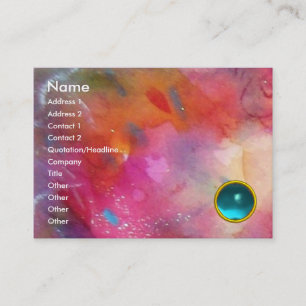 ABSTRAKT AQUAMARINE VISITENKARTE