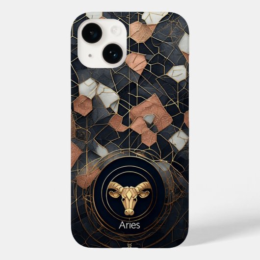 Abstrakt Aries Zodiac Illustration Moderne Case-Mate iPhone Hülle (Rückseite)