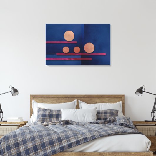 Abstrakt Art 006 Stretched Canvas Print Leinwanddruck (Insitu (Schlafzimmer))