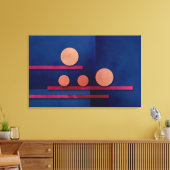 Abstrakt Art 006 Stretched Canvas Print Leinwanddruck (Insitu (Wohnzimmer))