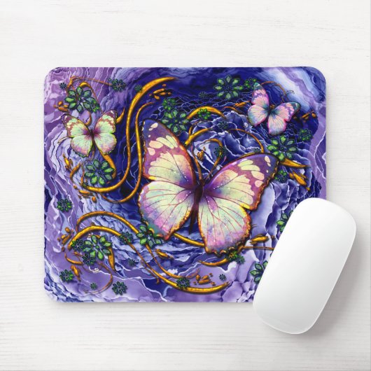Abstrakt Art. 115 & Butterfly Option Mousepad (Mit Mouse)