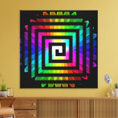 Abstrakt Art. 116 überzogene Canvas Leinwanddruck (Insitu (Wohnzimmer))