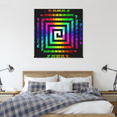 Abstrakt Art. 116 überzogene Canvas Leinwanddruck (Insitu (Schlafzimmer))