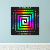 Abstrakt Art. 116 überzogene Canvas Leinwanddruck (Insitu (Holzboden))