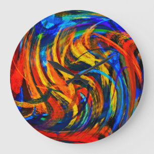 Abstrakt Art. 11 Große Wanduhr