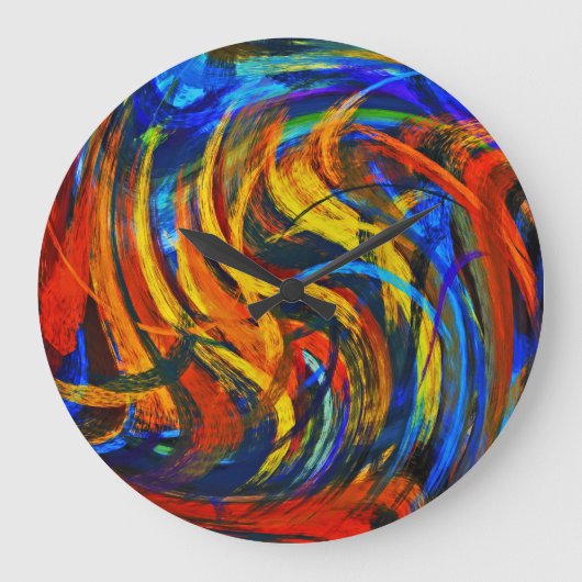 Abstrakt Art. 11 Große Wanduhr (Vorderseite)