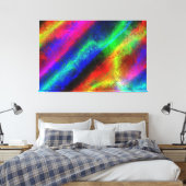 Abstrakt Art. 136 überzogene Canvas Leinwanddruck (Insitu (Schlafzimmer))