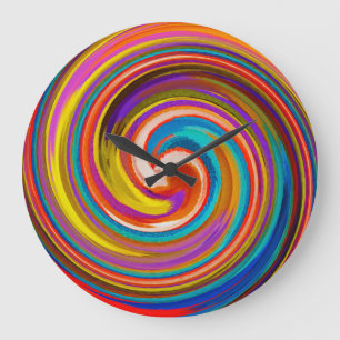 Abstrakt Art #16 Große Wanduhr