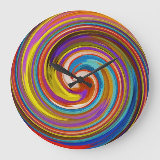 Abstrakt Art #16 Große Wanduhr (Vorderseite)