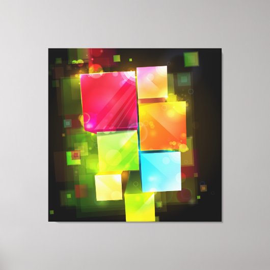 Abstrakt Art. 18 überzogene Canvas Leinwanddruck (Vorderseite)