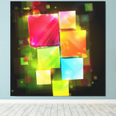 Abstrakt Art. 18 überzogene Canvas Leinwanddruck (Insitu (Holzboden))