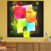 Abstrakt Art. 18 überzogene Canvas Leinwanddruck (Insitu (Wohnzimmer))