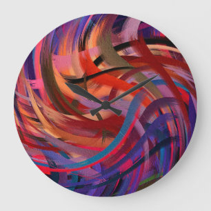 Abstrakt Art #19 Große Wanduhr