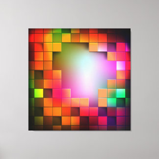 Abstrakt Art. 19 überzogene Canvas Leinwanddruck