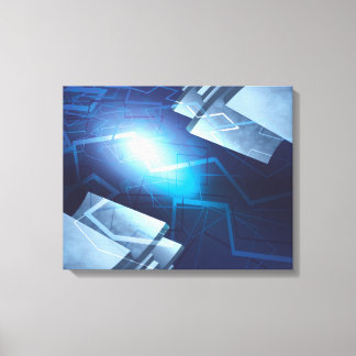 Abstrakt Art. 1 überzogene Canvas Leinwanddruck