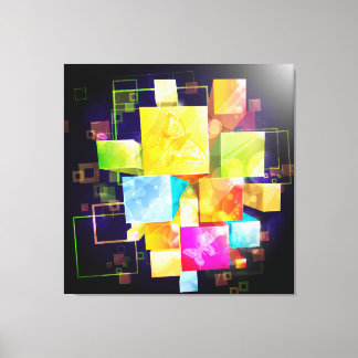 Abstrakt Art. 21 überzogene Canvas Leinwanddruck