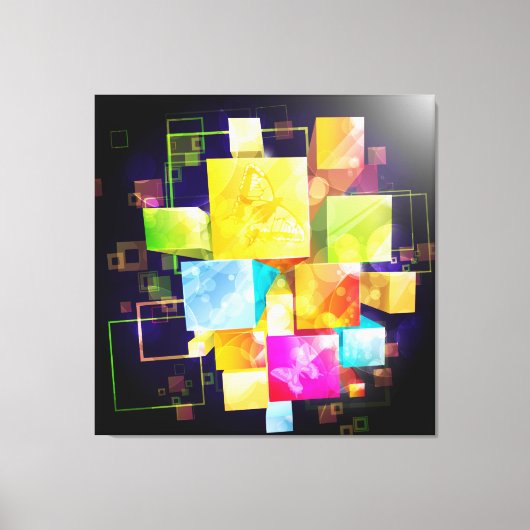 Abstrakt Art. 21 überzogene Canvas Leinwanddruck (Vorderseite)
