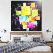 Abstrakt Art. 21 überzogene Canvas Leinwanddruck (Insitu (Schlafzimmer))