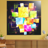 Abstrakt Art. 21 überzogene Canvas Leinwanddruck (Insitu (Wohnzimmer))