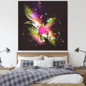 Abstrakt Art. 22 überzogene Canvas Leinwanddruck (Insitu (Schlafzimmer))