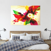 Abstrakt Art. 25 überzogene Canvas Leinwanddruck (Insitu (Schlafzimmer))