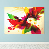 Abstrakt Art. 25 überzogene Canvas Leinwanddruck (Insitu (Holzboden))