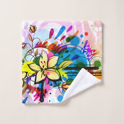 Abstrakt Art 26 Badezimmerhandtuch Set (Waschlappen)