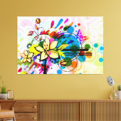 Abstrakt Art. 26 Wrapped Canvas Leinwanddruck (Insitu (Wohnzimmer))