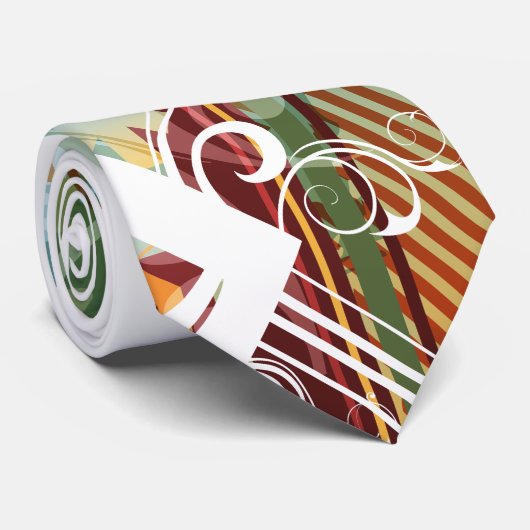 Abstrakt Art. 28 Krawatte (Gerollt)