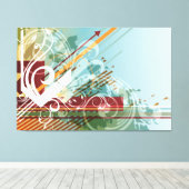 Abstrakt Art. 28 Wrapped Canvas Leinwanddruck (Insitu (Holzboden))