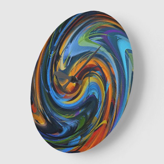 Abstrakt Art #30 Große Wanduhr (Winkel)