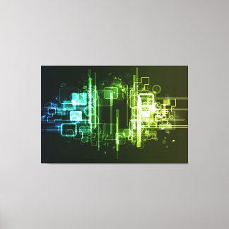 Abstrakt Art. 32 überzogene Canvas Leinwanddruck