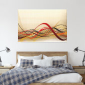 Abstrakt Art. 33 überzogene Canvas Leinwanddruck (Insitu (Schlafzimmer))