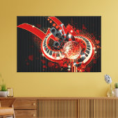 Abstrakt Art. 34 Wrapped Canvas Leinwanddruck (Insitu (Wohnzimmer))