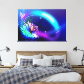Abstrakt Art. 38 Wrapped Canvas Leinwanddruck (Insitu (Schlafzimmer))