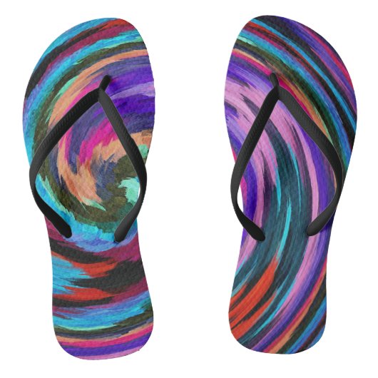 Abstrakt Art #40 Badesandalen (Fußbett)