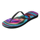 Abstrakt Art #40 Badesandalen (Schrägansicht)
