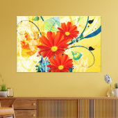 Abstrakt Art. 40 überzogene Canvas Leinwanddruck (Insitu (Wohnzimmer))