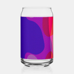 Abstrakt Art. 4897 - Lila rosa Gelb Dosenglas