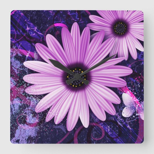 Abstrakt Art. 49 und 49A Optionen für die Wall-Uhr Quadratische Wanduhr (Vorderseite)