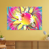 Abstrakt Art. 60 überzogene Canvas Leinwanddruck (Insitu (Wohnzimmer))