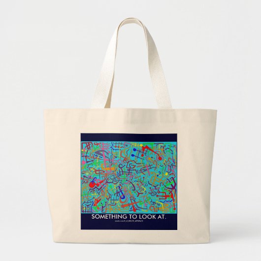 Abstrakt Art Bag Jumbo Stoffbeutel (Vorne)